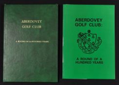 Golf Club Welsh Centenary - Aberdovey Golf Club - titled "Aberdovey Golf Club A Round of A Hundred