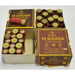 16x Eley 10g x 2 5/8" No.4 paper case cartridges and a further 22x Eley 10g empty paper cases in the