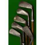 6x mashies/mid+ irons - makers incl Anderson Sovereign concentric back, Geo Nicoll Leven smf, Tom