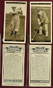 Set of Churchman's Golf Cigarette Cards c. 1927 complete set 50/50 titled 'Famous Golfers' real
