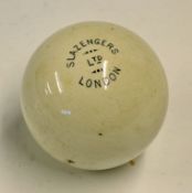 Slazenger China Ball having 'Slazengers Ltd London' to the front, some crazing and various marks