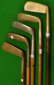 5x assorted brass blades - incl Geo Nicoll Gem, Halley Gem and 3unnamed
