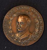 The Everlegh Memorial Tennis Tournament winners bronze medal - embossed on the obverse head and