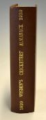 1921 and 1922 Wisden Cricketers Almanack 58th edition lacking wrappers but rebound in brown cloth