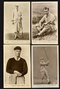 4x H.R.H Prince of Wales St Andrews golfing postcards to incl 3x golfing portraits formal and