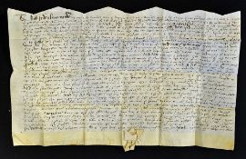 Knightstone Manor 1579 Indenture near Ottery, Devon. 28th August, an interesting Indenture between