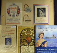 1953 Queen Elizabeth Ayr Coronation Meeting Display includes Pontefract Official Race Card club