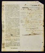 Cuba Rare 1857 Security ID [Cedula] for a Slave from Congo just 13 years old and came from the '