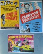 Autograph Carry On Display includes Liz Fraser, Shirley Eaton, Jim Dale, Dora Bryan and 1 other