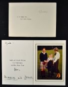 Royal Family Autographed Christmas Card from Prince Charles and Princess Diana: Photograph of Prince