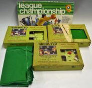 Subbuteo table soccer continental edition and League Championship game signed by the goalkeeper