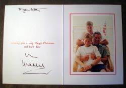 Royal Family Autographed Christmas Card from Prince Charles: Photograph of Prince Charles with