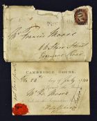 1844 Cambridge House Fishing Permit address to Mr. Francis Moore, permitting fishing in the