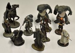 Selection of Lord of The Rings White Metal Action Figures with painted decoration featuring Witch