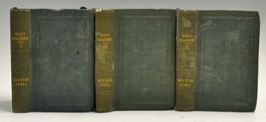Voyages & Travels 1833 Book by Captain Basil Hall R.N. In 3 Volumes. Volume I being 363 pages,