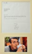 Autographed Letter / Photograph Eric Sykes: Autographed letter mounted with photograph f & g 44 x