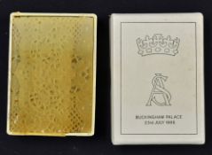 Royal Family Wedding Cake from Princess Andrew and Sarah: In original box having AS Buckingham