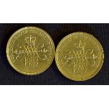1989 £2 Coins Tercentenary Of The Bill Of Rights 1689-1989 appear in good condition, unboxed (2)