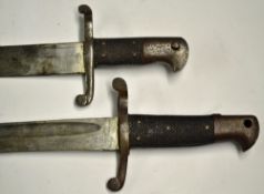 German Bayonet Stamped P.D.L representing Peter. D. Luneschloss with leather scabbard, blade