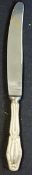 'Eva Braun' large dinner Knife with 'EB' butterfly monogram to the handle, 'Non Rust' to the