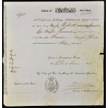 Island of Guernsey Passport 1846 dated 6th June by Order of His Excellency the Lieutenant