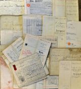 Selection of late 19th Century and Early 20th Century Documents with mortgages, leases,