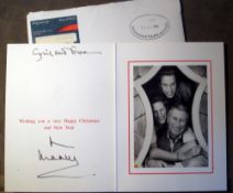 Royal Family Autographed Christmas Card from Prince Charles: Photograph of Prince Charles with