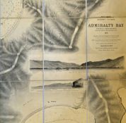 Edward Stanford 1861 Admiralty Bay Island of Bequia in the Grenadines Admiralty Map engraved linen