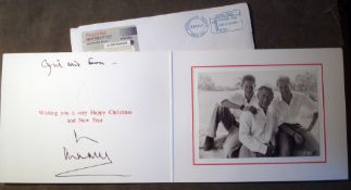 Royal Family Autographed Christmas Card from Prince Charles: Photograph of Prince Charles with