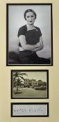 Autographed Photograph Mrs Wallis Simpson: Autographed display signed 'Wallis Windsor' with
