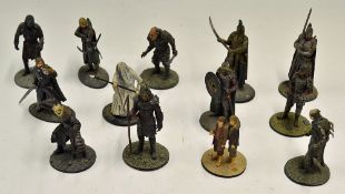 Selection of Lord of The Rings White Metal Action Figures with painted decoration featuring Rohan