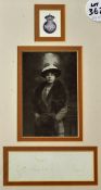 Royalty HRH Princess Maud of Wales signed photograph display: The youngest daughter of King Edward