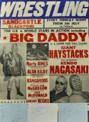 Original Wrestling Poster: Featuring, Giant Haystacks, Kendo Nagasaki, Marty Jones together with 3