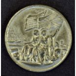 International Exhibition 1862 Attractive White Metal Medallion struck by Pinches the obverse;