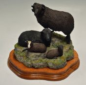 Border Fine Arts Classic 'Shetland Sheep Family Group' Sculpture limited number 226/1250, on