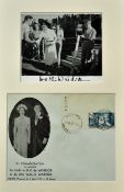 Autographed Photograph Mrs Wallis Simpson: Autographed photograph of Edward VIII and Her on a