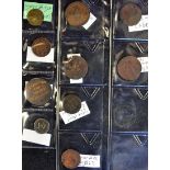 Mixed Selection of Tokens and Coins to include 1867 Earl of Dudley's Fountain, 1854/856 Queen