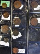 Mixed Selection of Tokens and Coins to include 1867 Earl of Dudley's Fountain, 1854/856 Queen