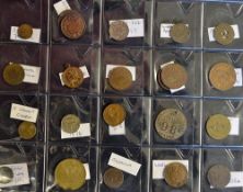 Selection of Tokens and Coins to include 'I Am Your Lucky Star', France's Day 1917, 150th