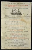 1886 Shipping Poster Advertising Ships from Leith, Rotterdam, Amsterdam, Antwerp, Ghent & Dunkirk