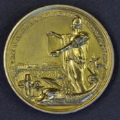 Brighton & Hove Exhibition An Award Medallion 1889 the obverse; Standing Woman with the Brighton
