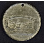 1816 Sunderland Bridge Lottery Medallion issued to promote this Lottery the obverse; View of the
