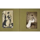 Interesting Selection of Early 20th Century Signed Photo Cards includes largely French Female