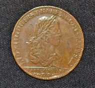 France - Louis XIV Capture of Arras Medallion 1655 the obverse: Bust right, legend - LVD. XIIII.
