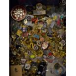 Quantity of Assorted Pin/Lapel Badges varying subjects Sports, Motor Sports, Bowls, many Non-