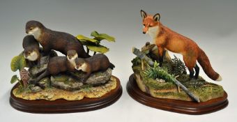 Fine Border Arts 'Keeping Close' and 'A Lucky Find' Sculptures the Keeping Close limited number