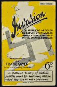 Invasion 1941 Publication Sub titled "A brilliant survey of Hitler's possible plans for invading
