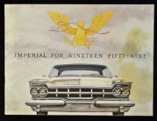 Automotive Imperial for Nineteen Fifty-Nine Catalogue a very fine 12 page sales catalogue with