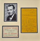 Rare Autographed Letter / Photograph