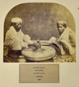 India - Punjab - Lahore Kumhars Potters Hindus Lahore Albumen Photo C1860s an early albumen photo